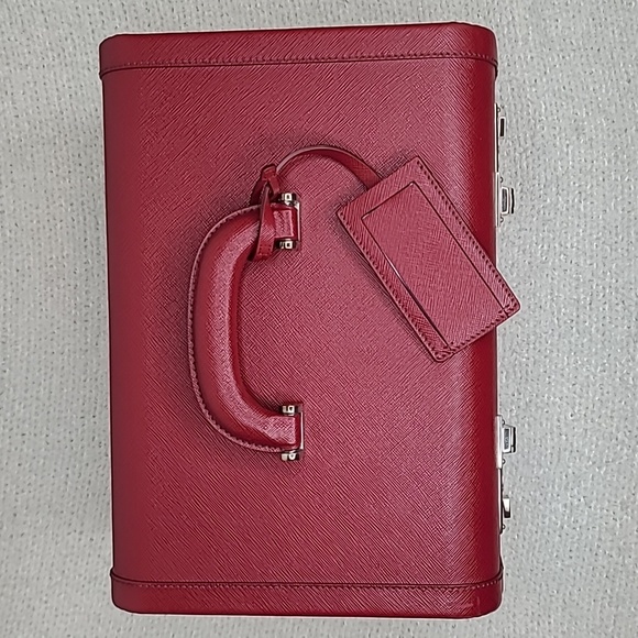Prada Beauty Train Case Saffiano Travel in Ruby - Picture 5 of 17